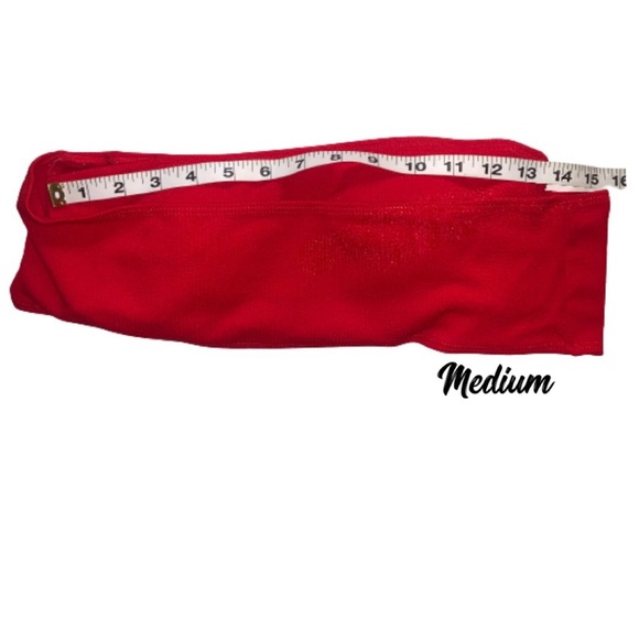 🎉HP🎉 Red Off Shoulder Ribbed Bikini Bandeau - Picture 6 of 13